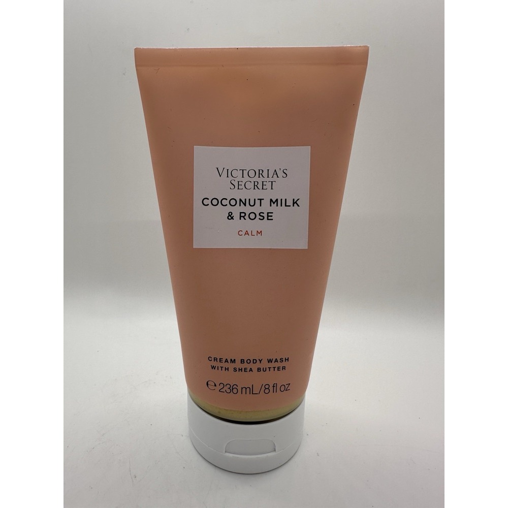 Victoria's Secret Coconut Milk & Rose Calm Moisturizing Cream Body Wash 8 Oz New